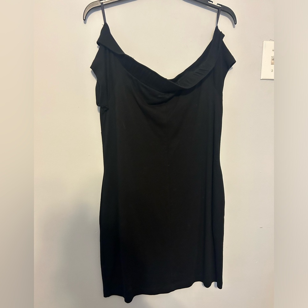 New York & Company Black Strapless Dress